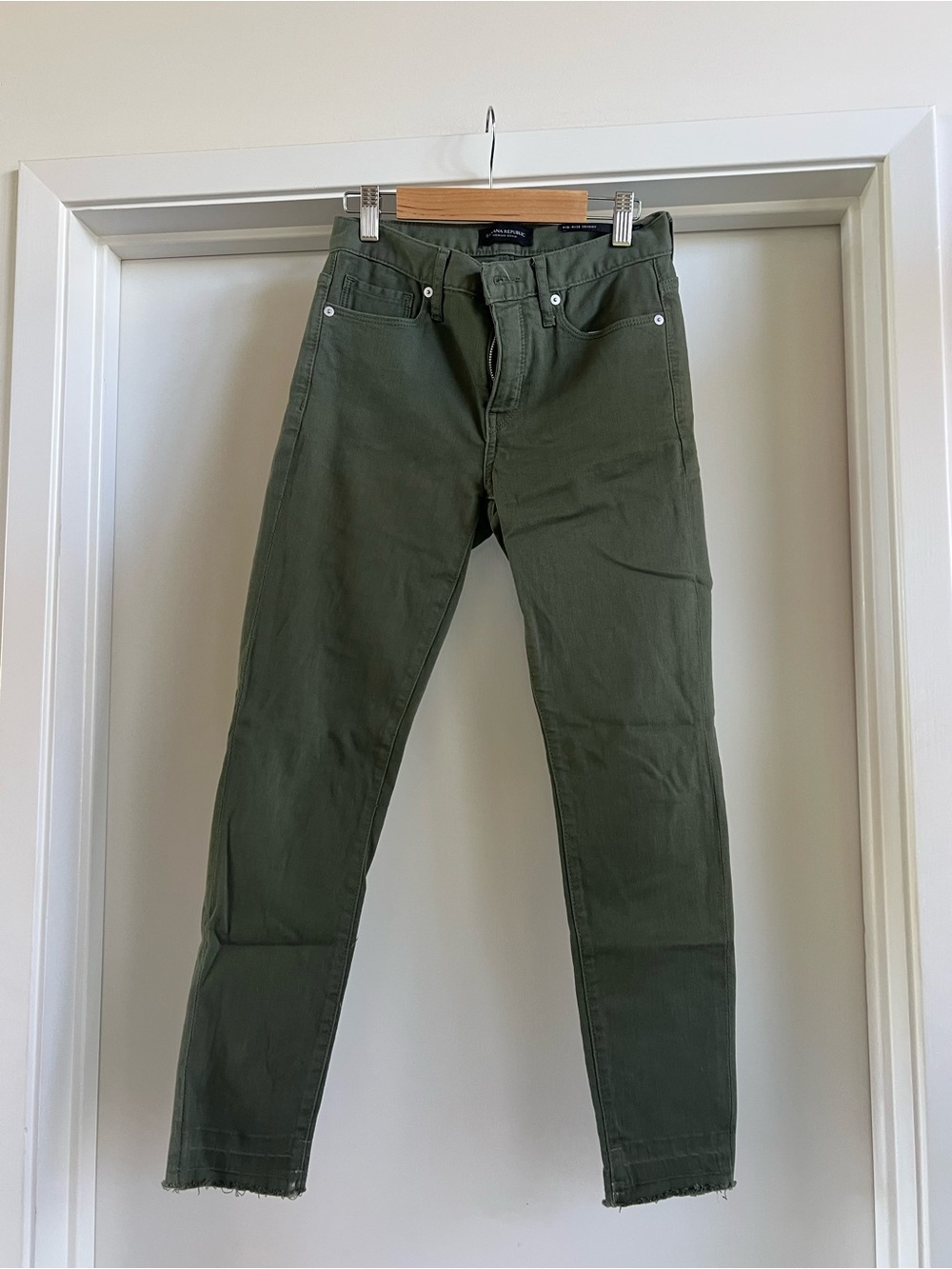 Banana Republic Slim Olive Green Jeans
